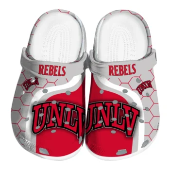 UNLV Rebels Hexagon Grid Clogs