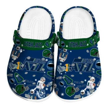 Utah Jazz Football Icons Clogs