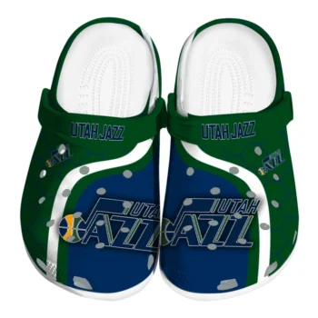Utah Jazz Hexagon Grid Clogs