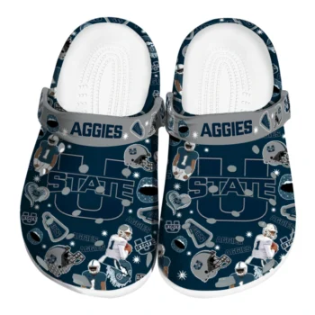 Utah State Aggies Football Icons Clogs