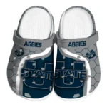 utah-state-aggies-hexagon-grid-clogs-best-selling