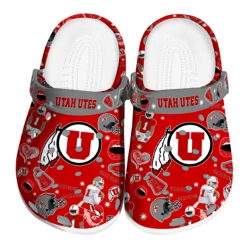 Utah Utes Football Icons Clogs