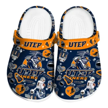 UTEP Miners Football Icons Clogs