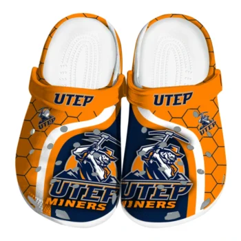 UTEP Miners Hexagon Grid Clogs