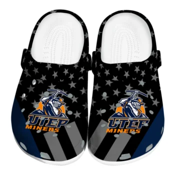 UTEP Miners Stellar Stripes Theme Clogs