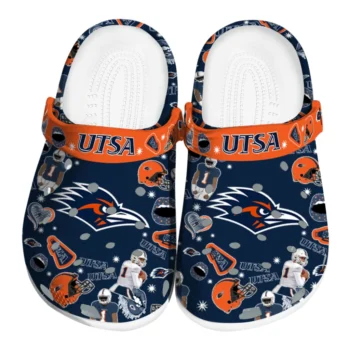 UTSA Roadrunners Football Icons Clogs