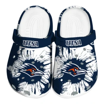 UTSA Roadrunners Splatter Graphics Clogs