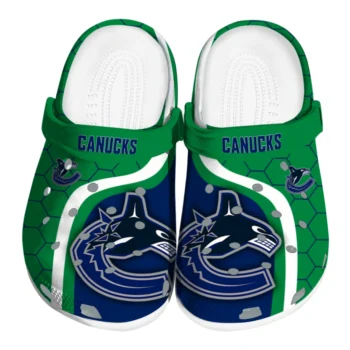 Vancouver Canucks Hexagon Grid Clogs