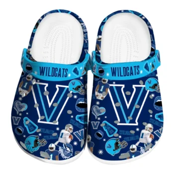 Villanova Wildcats Football Icons Clogs