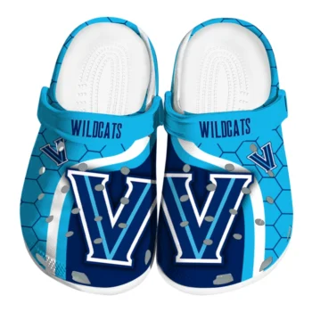 Villanova Wildcats Hexagon Grid Clogs