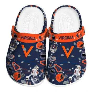 Virginia Cavaliers Football Icons Clogs