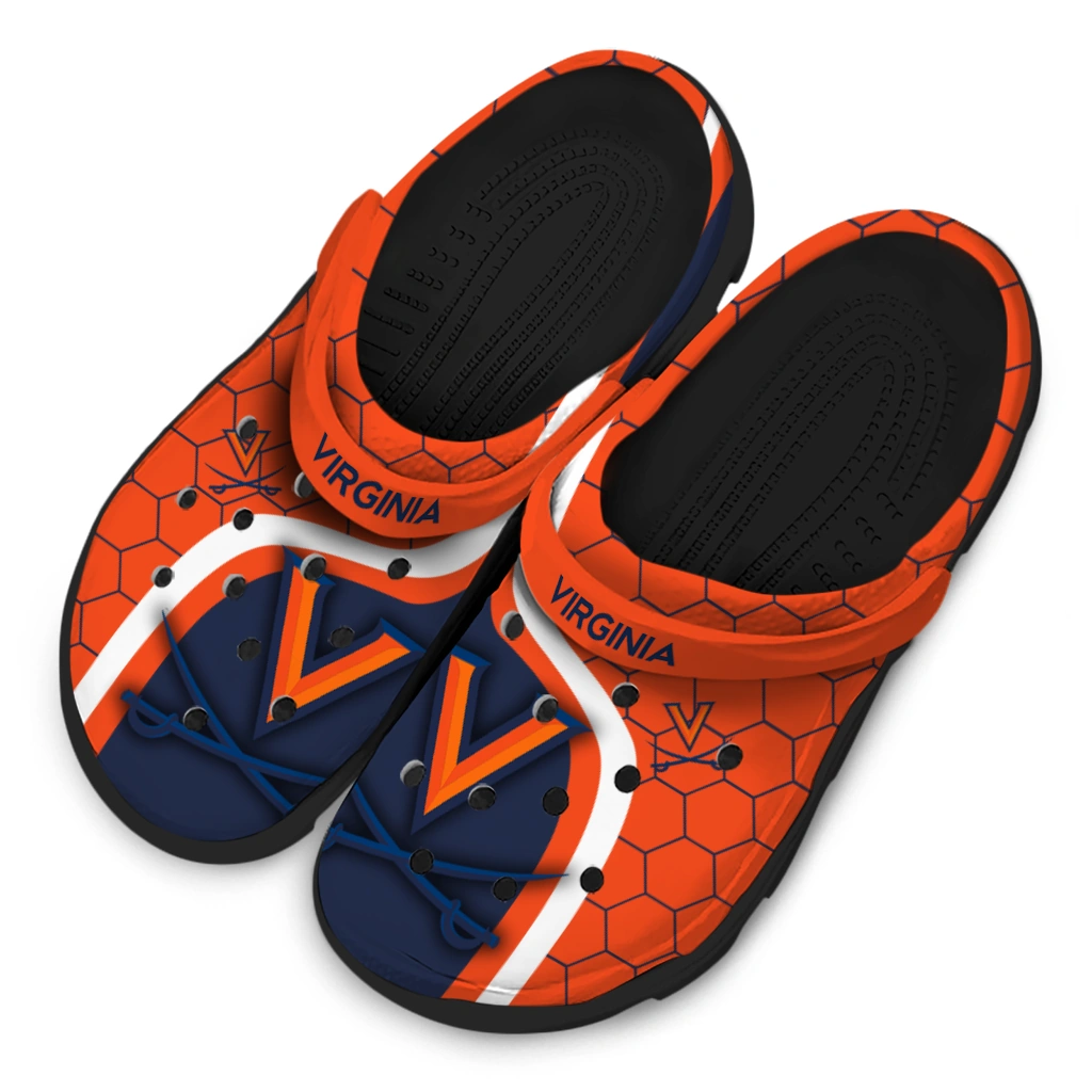 virginia-cavaliers-hexagon-grid-clogs-latest-model