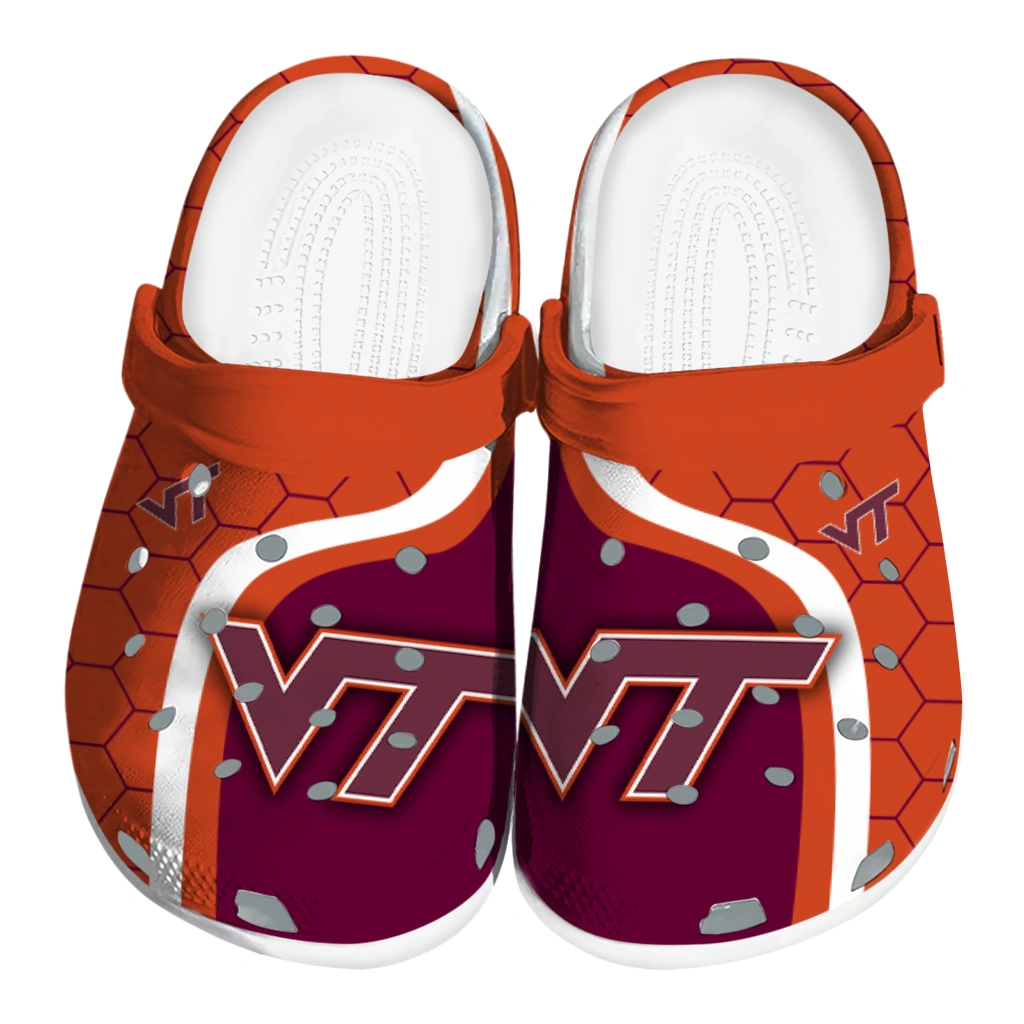 virginia-tech-hokies-hexagon-grid-clogs-best-selling virginia tech hokies hexagon grid clogs best selling