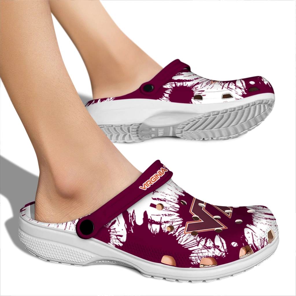 virginia-tech-hokies-splatter-graphics-clogs-fashion-forward