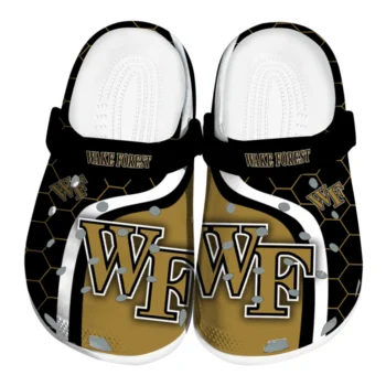 Wake Forest Demon Deacons Hexagon Grid Clogs