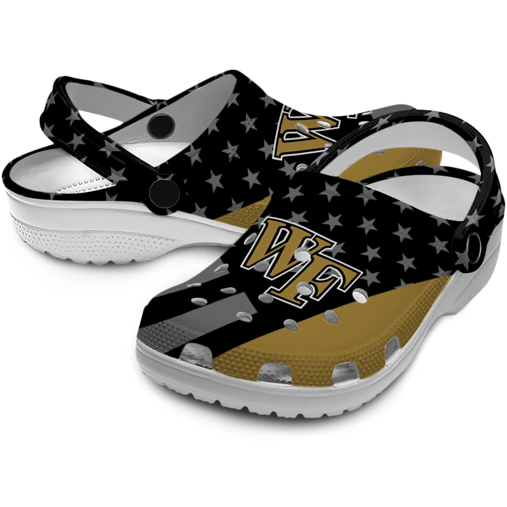 wake-forest-demon-deacons-stellar-stripes-theme-clogs-high-quality
