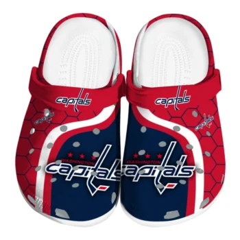 Washington Capitals Hexagon Grid Clogs