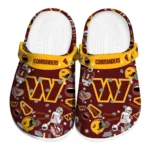 washington-commanders-football-icons-clogs-best-selling