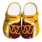 washington-commanders-hexagon-grid-clogs-best-selling