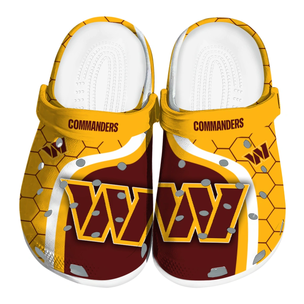 washington-commanders-hexagon-grid-clogs-best-selling washington commanders hexagon grid clogs best selling