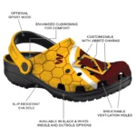 washington-commanders-hexagon-grid-clogs-best-selling