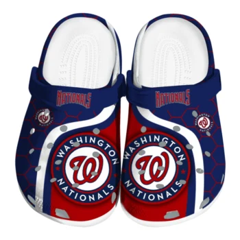 Washington Nationals Hexagon Grid Clogs