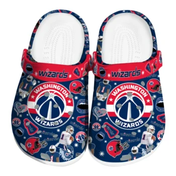 Washington Wizards Football Icons Clogs