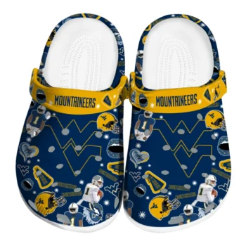 West Virginia Mountaineers Football Icons Clogs