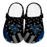 west-virginia-mountaineers-stellar-stripes-theme-clogs-best-selling