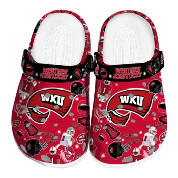Western Kentucky Hilltoppers Football Icons Clogs