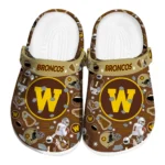 western-michigan-broncos-football-icons-clogs-best-selling