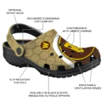 western-michigan-broncos-hexagon-grid-clogs-best-selling