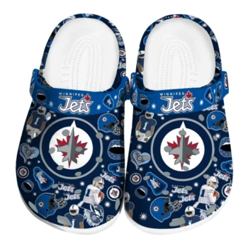 Winnipeg Jets Football Icons Clogs